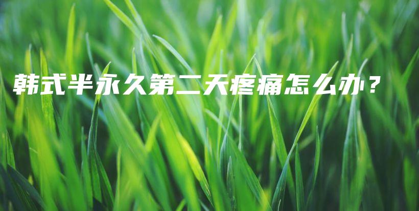 韓式半永久第二天疼痛怎么辦？插圖