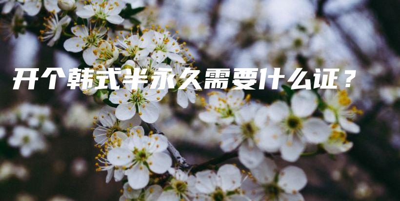 開個韓式半永久需要什么證？插圖