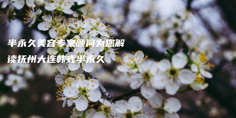 半永久美容專家顧問為您解讀撫州大連韓式半永久插圖