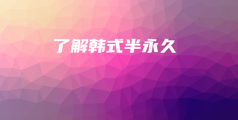 了解韓式半永久插圖