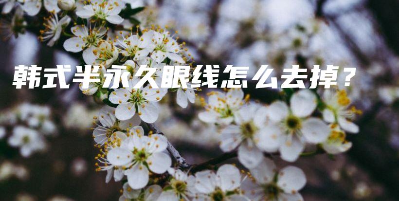 韓式半永久眼線怎么去掉？插圖