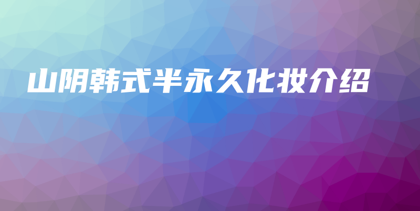 山陰韓式半永久化妝介紹插圖