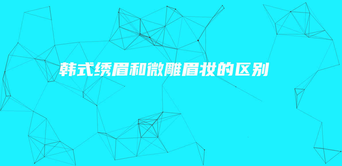 韓式繡眉和微雕眉妝的區(qū)別插圖