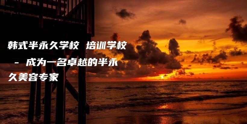 韓式半永久學(xué)校 培訓(xùn)學(xué)校 – 成為一名卓越的半永久美容專家插圖