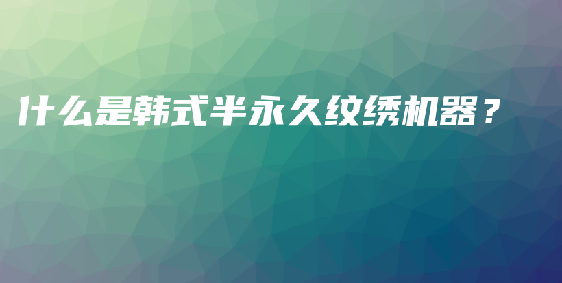 什么是韓式半永久紋繡機(jī)器？ – Anne美學(xué)插圖4