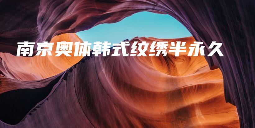 南京奧體韓式紋繡半永久插圖