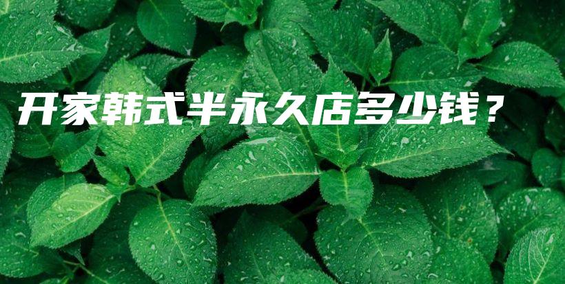 開家韓式半永久店多少錢？插圖