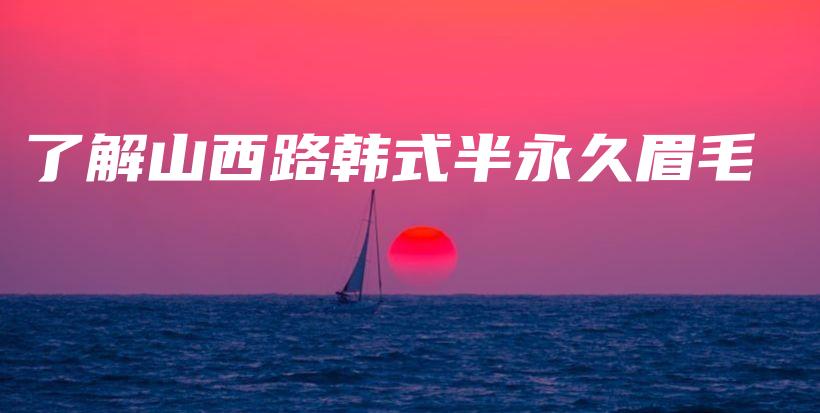 了解山西路韓式半永久眉毛插圖