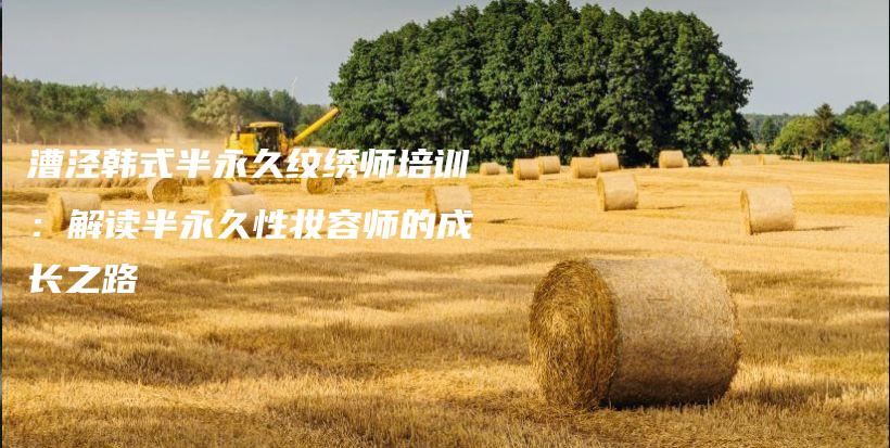 漕涇韓式半永久紋繡師培訓(xùn)：解讀半永久性妝容師的成長之路插圖