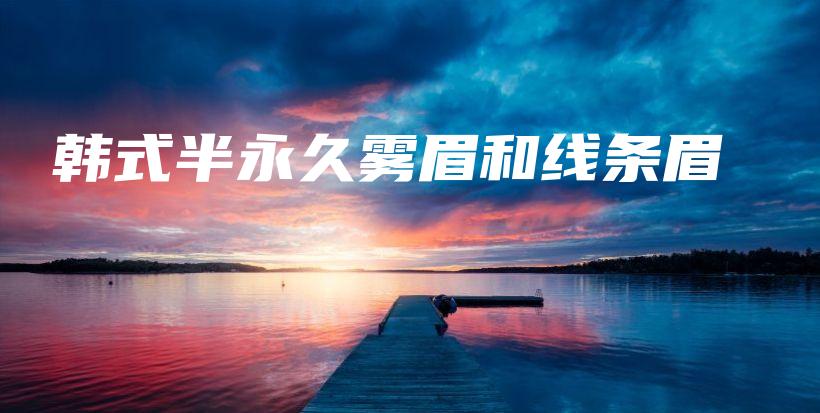 韓式半永久霧眉和線條眉插圖