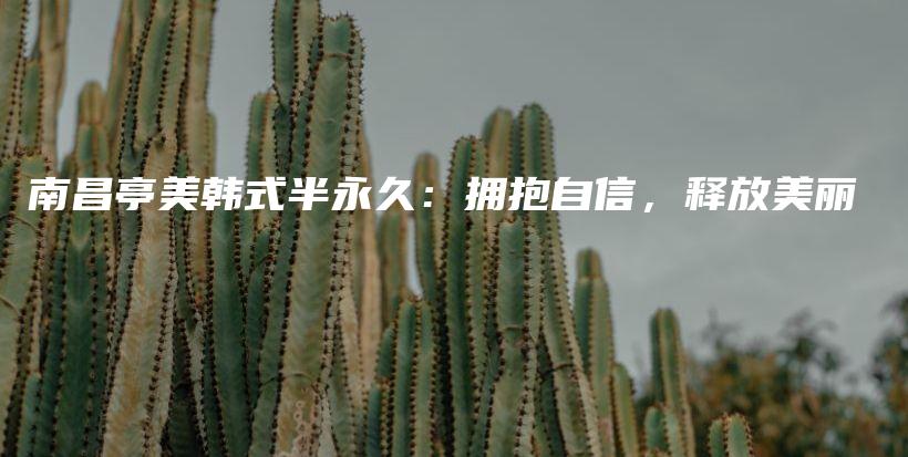 南昌亭美韓式半永久：擁抱自信，釋放美麗插圖