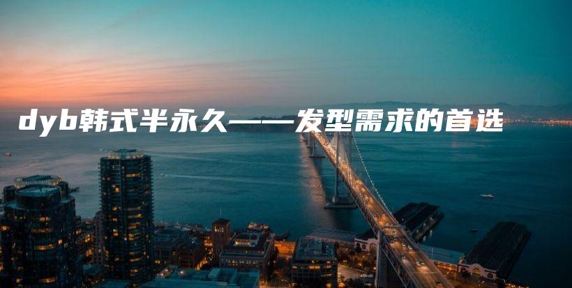 dyb韓式半永久——發(fā)型需求的首選插圖