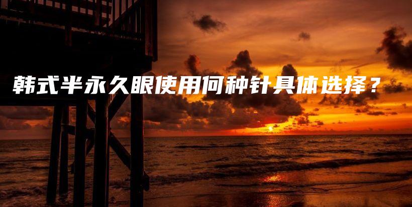 韓式半永久眼使用何種針具體選擇？插圖