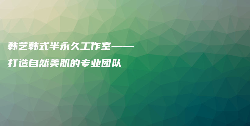 韓藝韓式半永久工作室——打造自然美肌的專業(yè)團(tuán)隊插圖