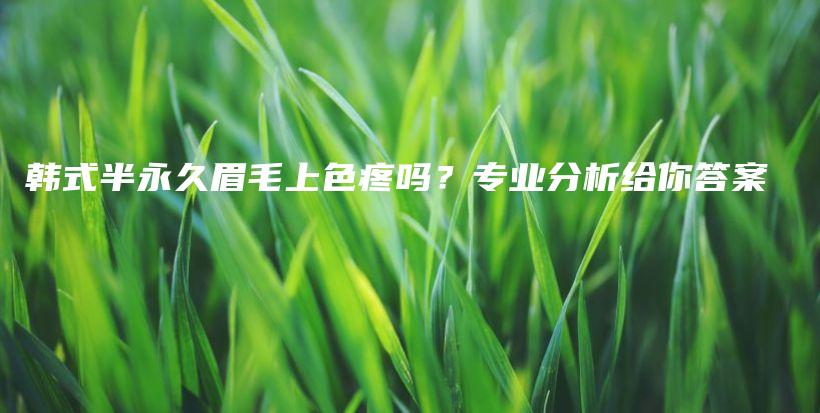 韓式半永久眉毛上色疼嗎？專業(yè)分析給你答案插圖