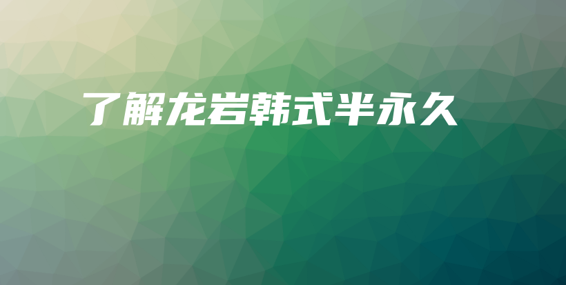 了解龍巖韓式半永久插圖