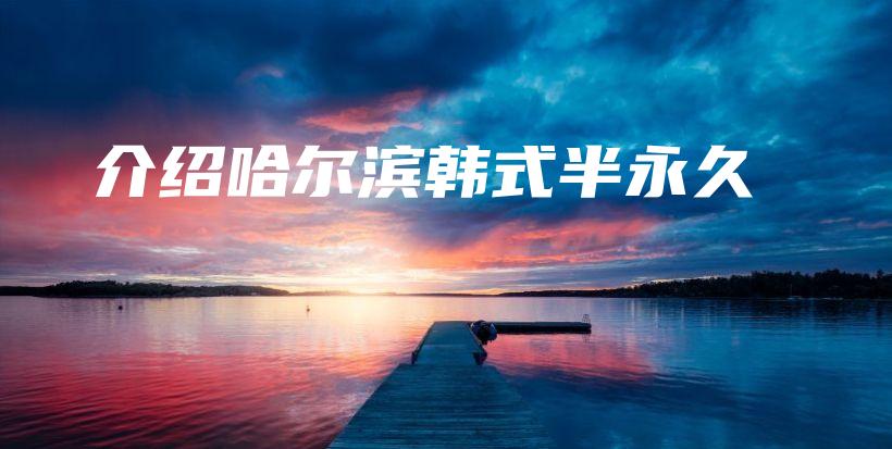 介紹哈爾濱韓式半永久插圖