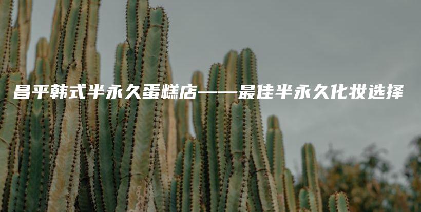 昌平韓式半永久蛋糕店——最佳半永久化妝選擇插圖