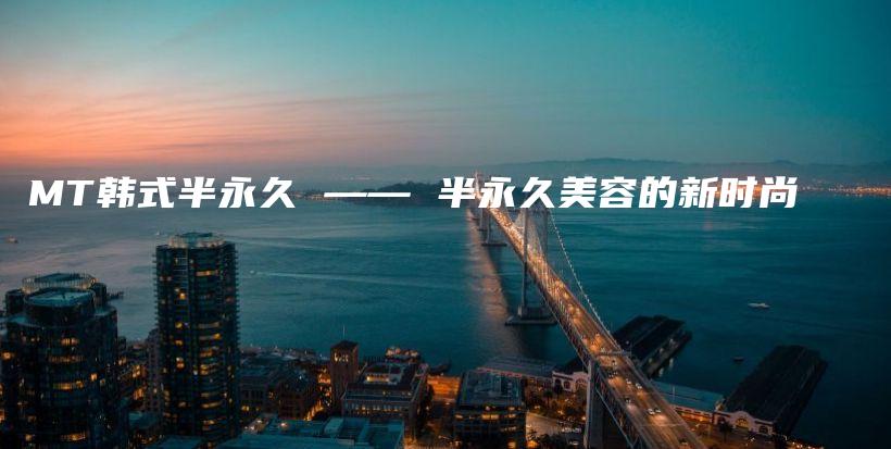 MT韓式半永久 —— 半永久美容的新時(shí)尚插圖