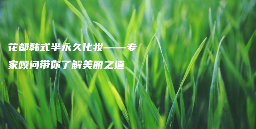 花都韓式半永久化妝——專家顧問(wèn)帶你了解美麗之道插圖