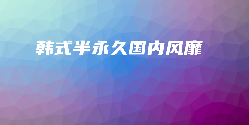 韓式半永久國內(nèi)風(fēng)靡插圖