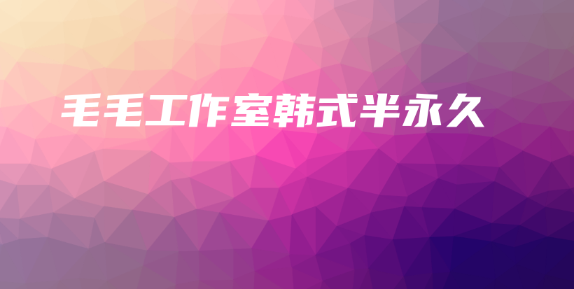毛毛工作室韓式半永久插圖