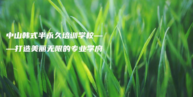 中山韓式半永久培訓(xùn)學(xué)?！蛟烀利悷o限的專業(yè)學(xué)府插圖