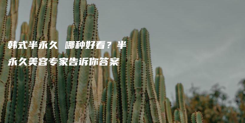 韓式半永久 哪種好看？半永久美容專家告訴你答案插圖