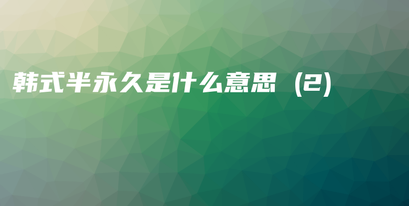 韓式半永久是什么意思 (2)插圖