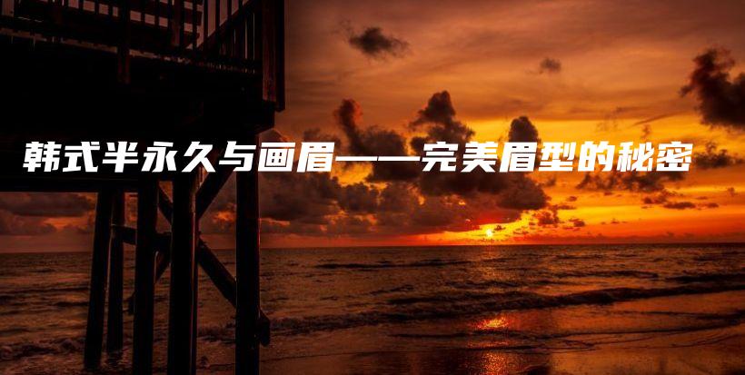 韓式半永久與畫(huà)眉——完美眉型的秘密插圖