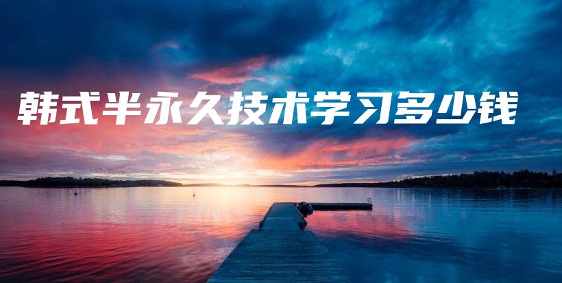 韓式半永久技術(shù)學(xué)習(xí)多少錢插圖