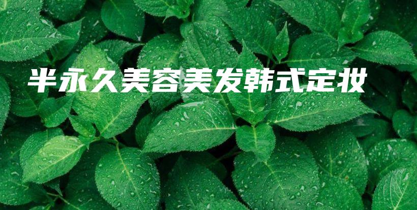 半永久美容美發(fā)韓式定妝插圖