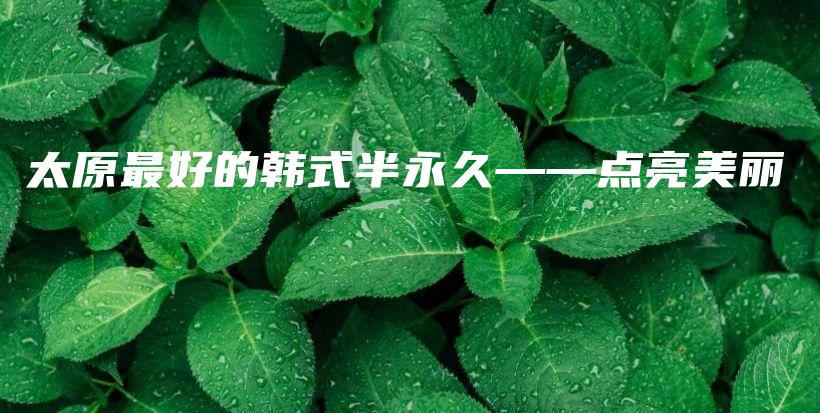 太原最好的韓式半永久——點亮美麗插圖