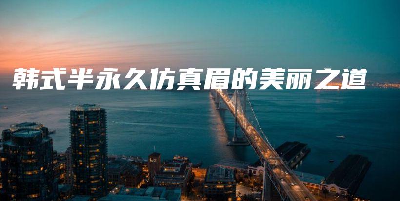 韓式半永久仿真眉的美麗之道插圖