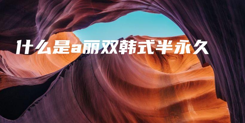 什么是a麗雙韓式半永久插圖