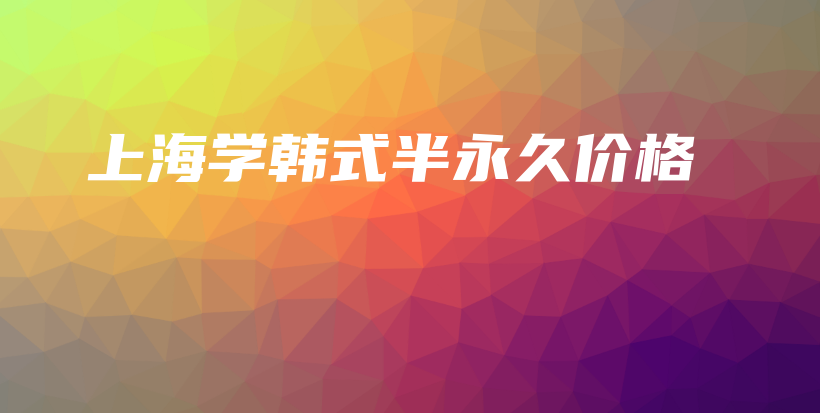 上海學韓式半永久價格插圖