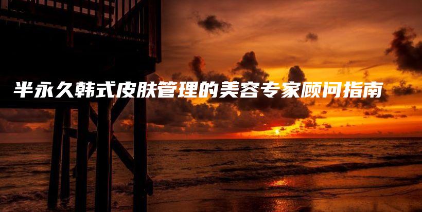 半永久韓式皮膚管理的美容專(zhuān)家顧問(wèn)指南插圖