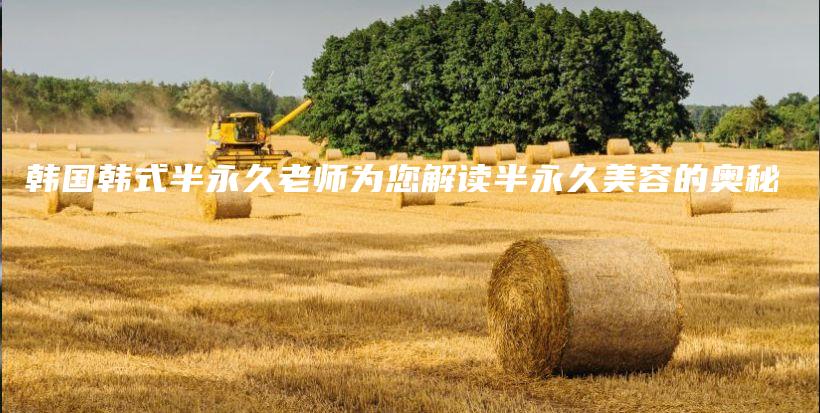 韓國韓式半永久老師為您解讀半永久美容的奧秘插圖
