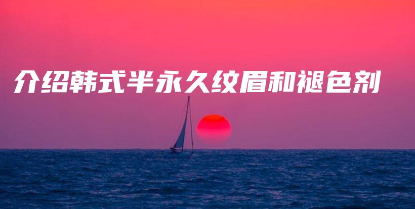 介紹韓式半永久紋眉和褪色劑插圖