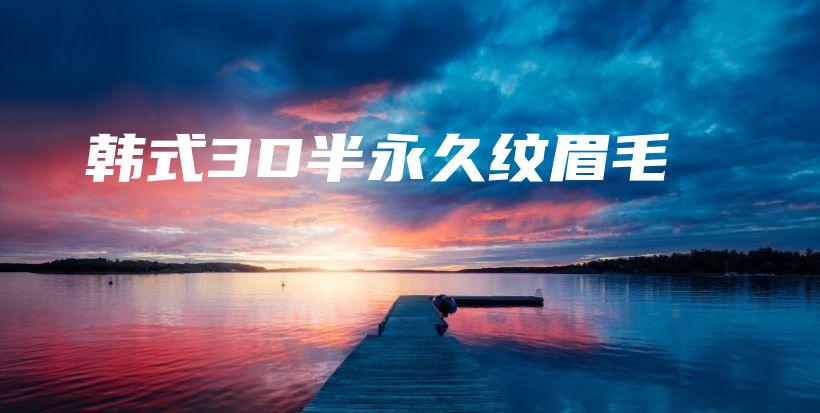 韓式3D半永久紋眉毛插圖