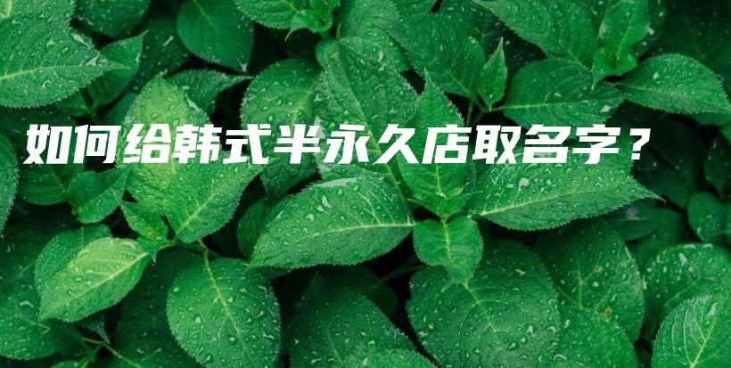 如何給韓式半永久店取名字？插圖