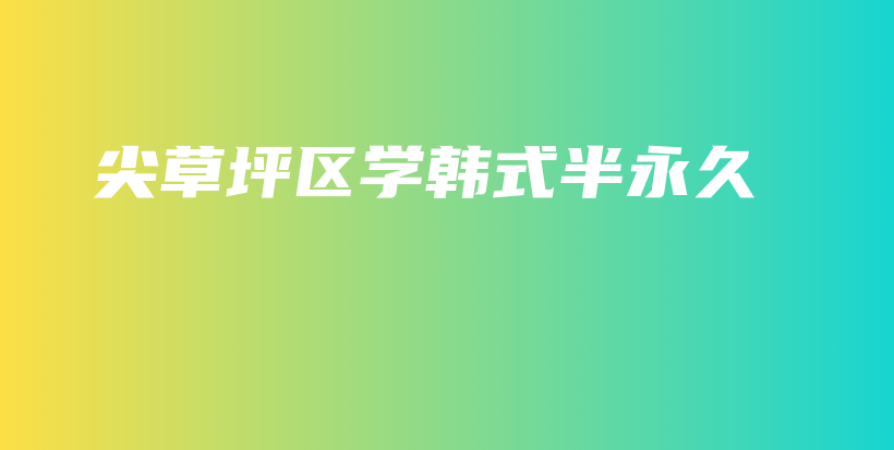 尖草坪區(qū)學(xué)韓式半永久插圖