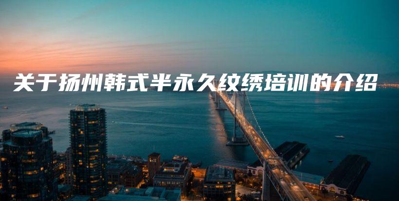 關(guān)于揚州韓式半永久紋繡培訓(xùn)的介紹插圖