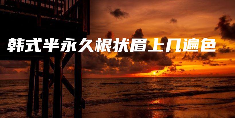 韓式半永久根狀眉上幾遍色插圖