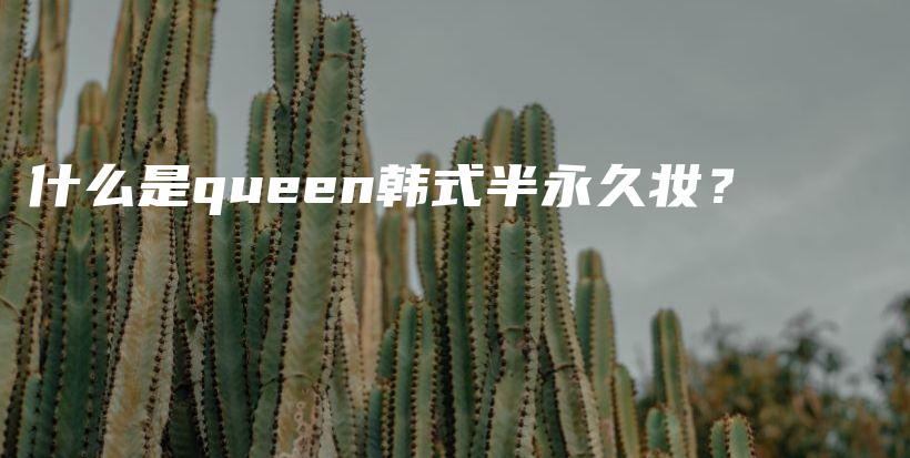 什么是queen韓式半永久妝？插圖