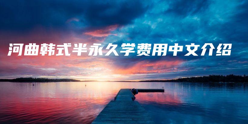 河曲韓式半永久學(xué)費(fèi)用中文介紹插圖
