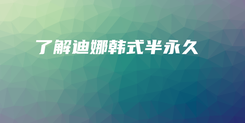 了解迪娜韓式半永久插圖