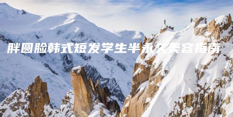 胖圓臉韓式短發(fā)學(xué)生半永久美容指南插圖