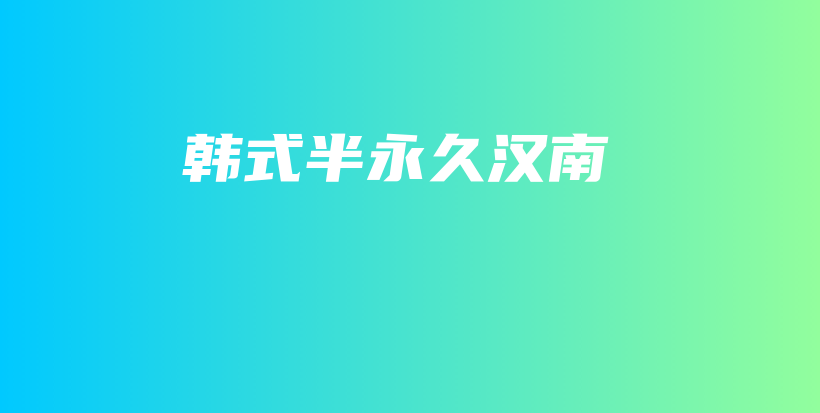 韓式半永久漢南插圖
