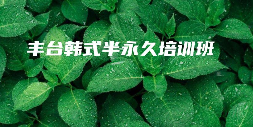 豐臺韓式半永久培訓(xùn)班插圖